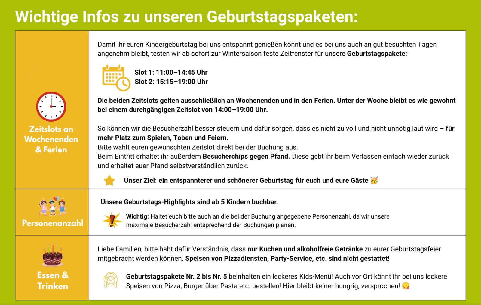 Kindergeburtstag im Takka-Tukka Gifhorn